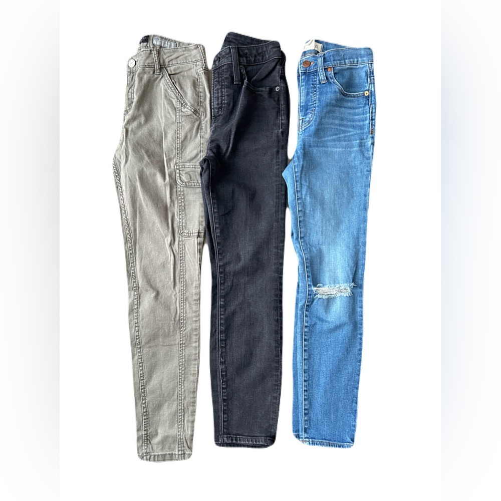 Skinny Jeans Bundle Madewell Aero J Crew Cargo 23 25P 4